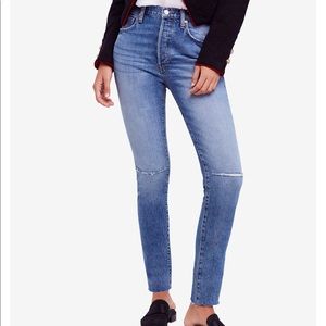 Free People Stella Rip Jean 25 NWT